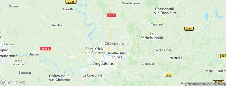 Champniers, France Map