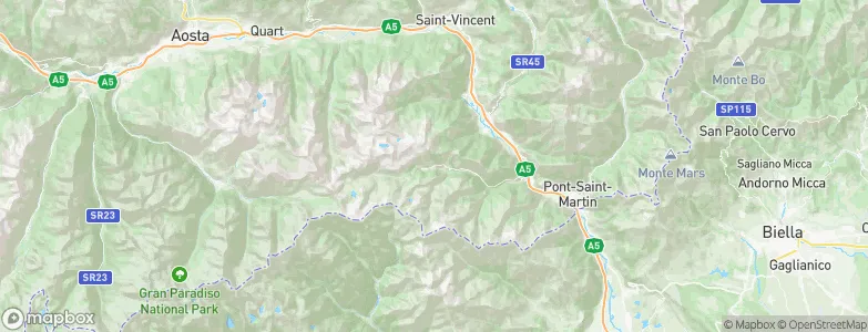 Champorcher, Italy Map