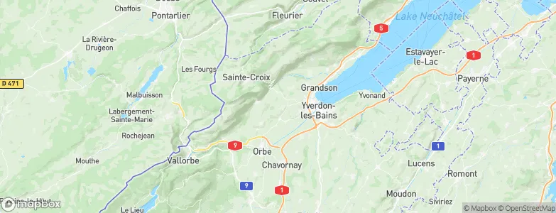 Champvent, Switzerland Map