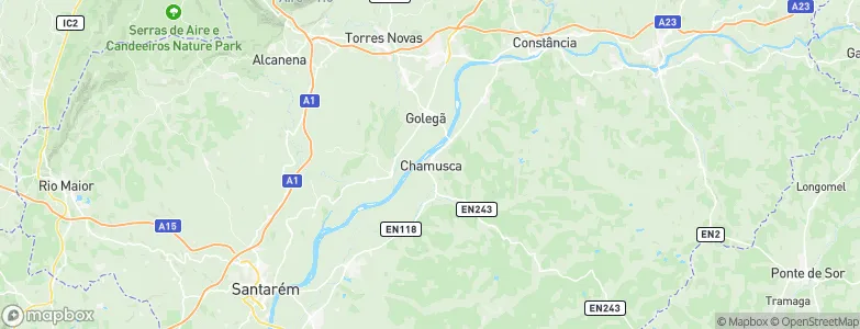 Chamusca, Portugal Map
