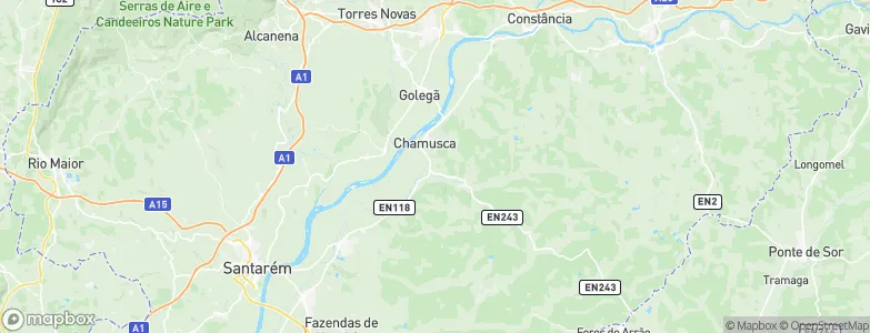 Chamusca, Portugal Map