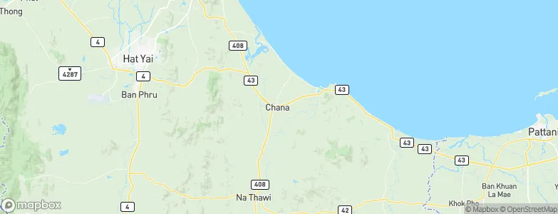 Chana, Thailand Map