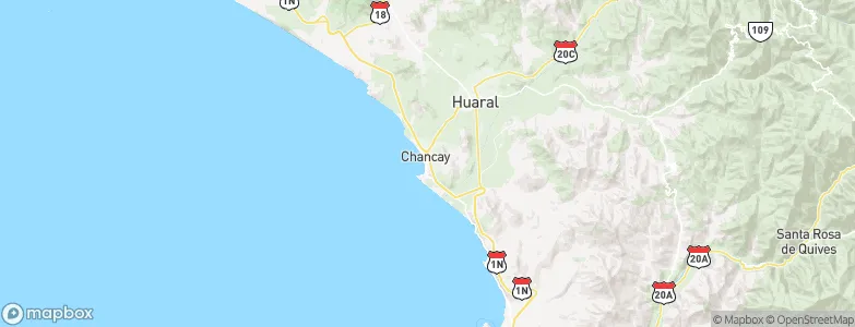 Chancay, Peru Map