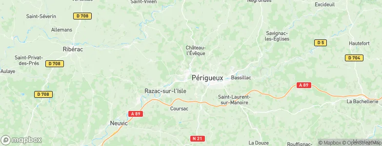 Chancelade, France Map