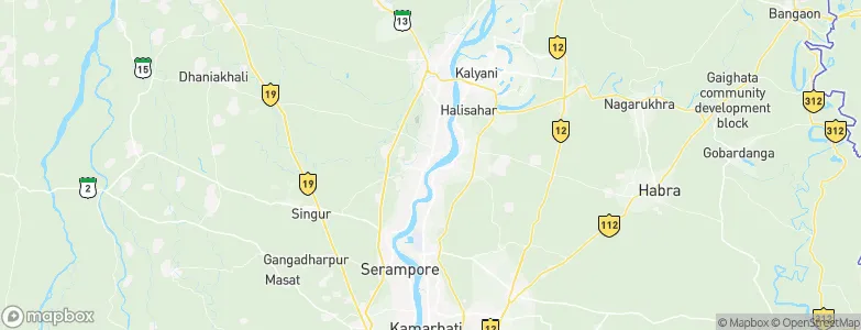 Chandannagar, India Map