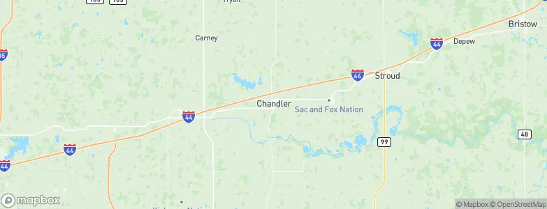 Chandler, United States Map