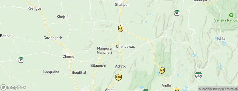 Chandwāji, India Map