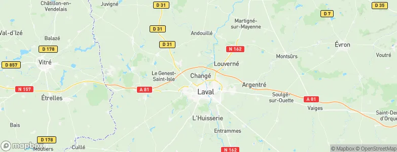 Changé, France Map