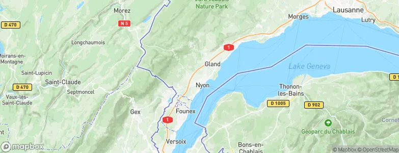Changins, Switzerland Map