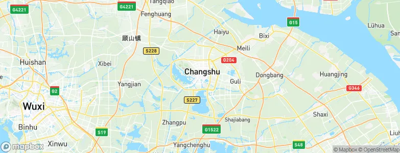 Changshu City, China Map