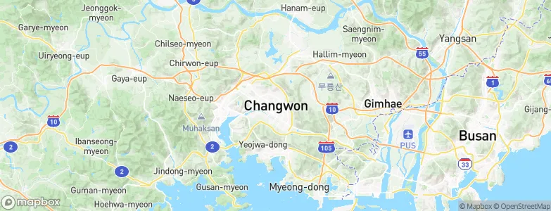 Changwon, South Korea Map