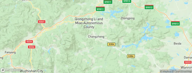 Changzheng, China Map