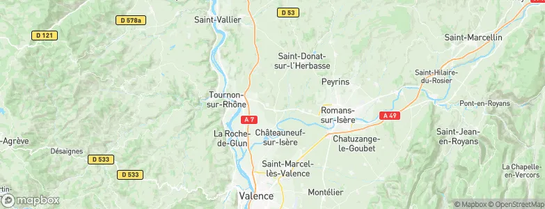 Chanos-Curson, France Map