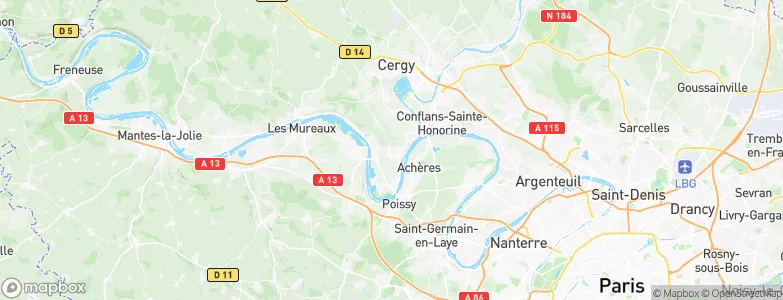 Chanteloup-les-Vignes, France Map