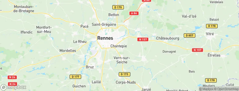 Chantepie, France Map