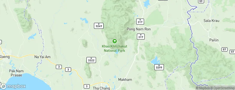 Chanthaburi, Thailand Map