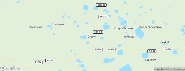 Chany, Russia Map