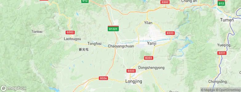 Chaoyangchuan, China Map