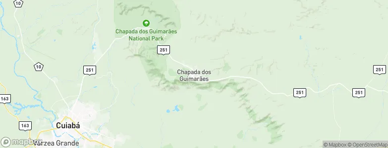 Chapada dos Guimarães, Brazil Map