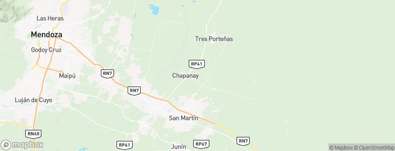 Chapanay, Argentina Map