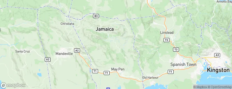 Chapelton, Jamaica Map