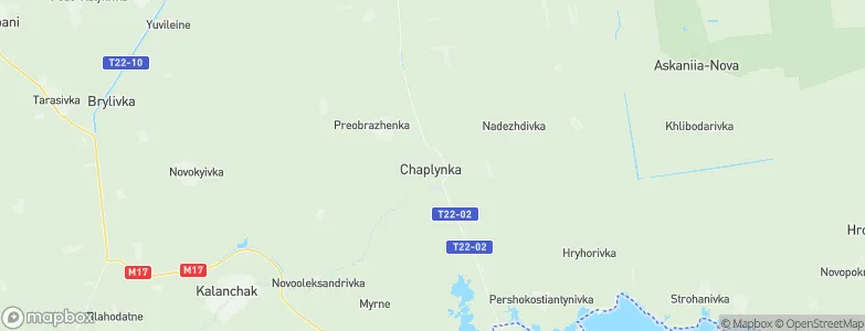 Chaplynka, Ukraine Map