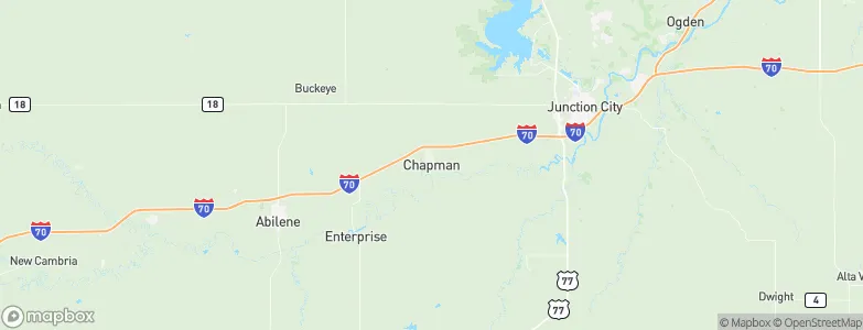 Chapman, United States Map
