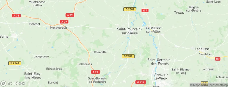 Chareil-Cintrat, France Map