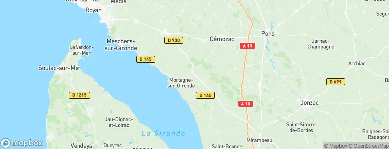 Charente-Maritime, France Map