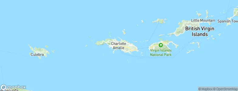 Charlotte Amalie, U.S. Virgin Islands Map