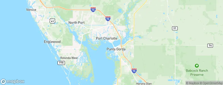 Charlotte Harbor, United States Map
