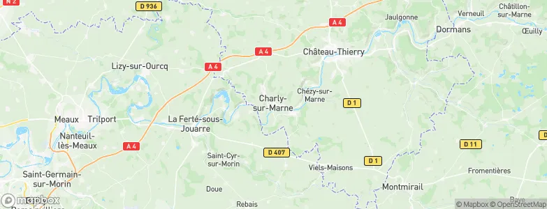 Charly-sur-Marne, France Map