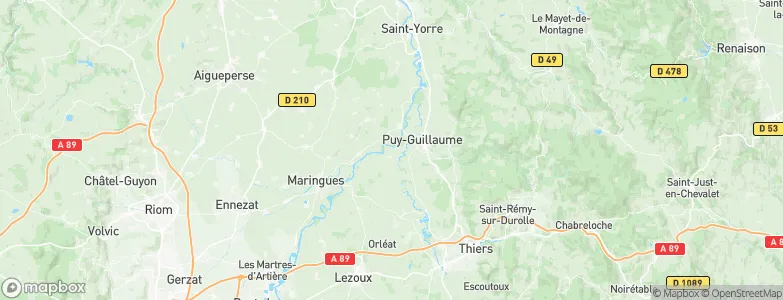 Charnat, France Map