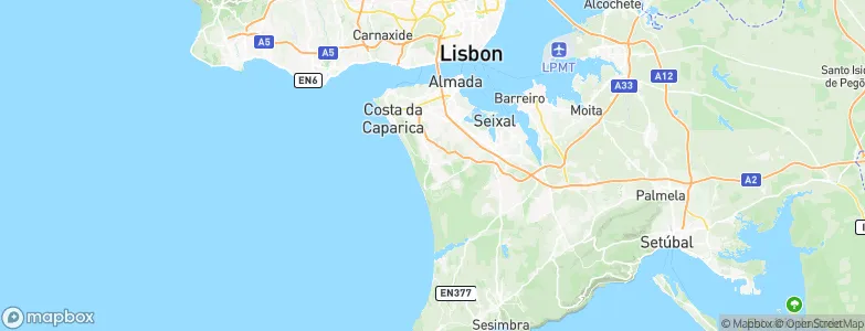 Charneca de Caparica, Portugal Map