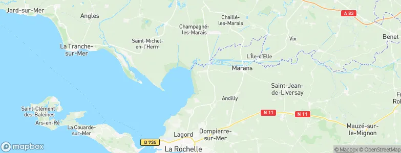 Charron, France Map