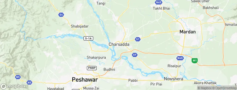 Charsadda, Pakistan Map