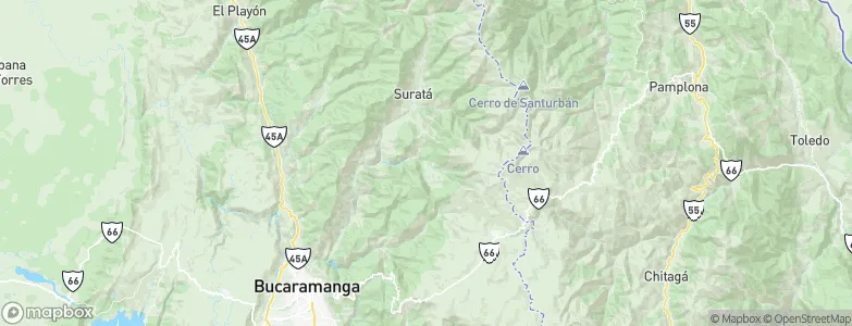 Charta, Colombia Map