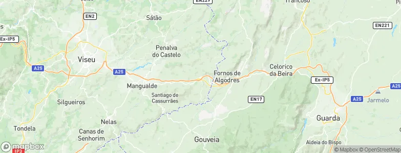 Chãs de Tavares, Portugal Map