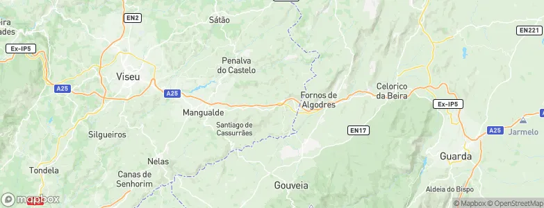 Chãs de Tavares, Portugal Map