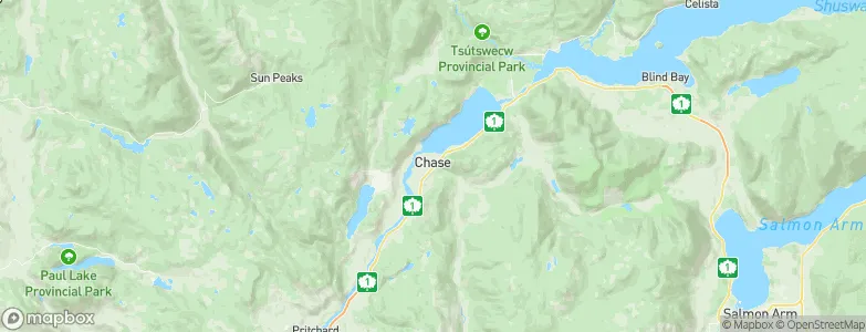 Chase, Canada Map