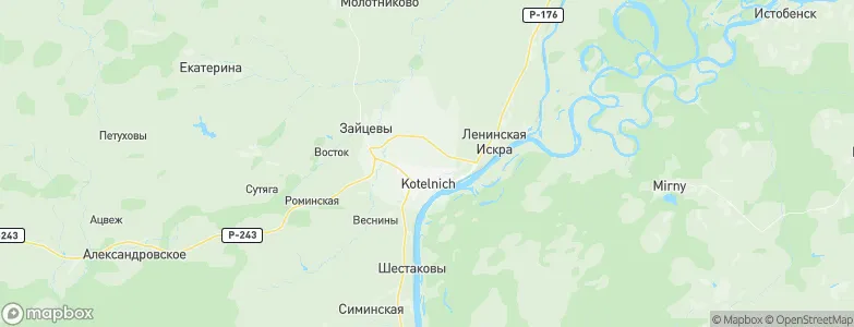 Chashchiny, Russia Map