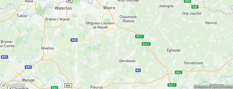 Chastre-Villeroux-Blanmont, Belgium Map