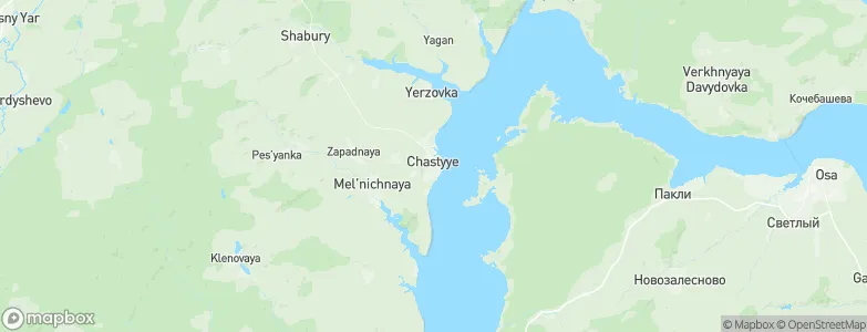 Chastyye, Russia Map