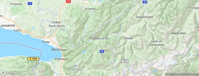 Chateau-d'Oex, Switzerland Map