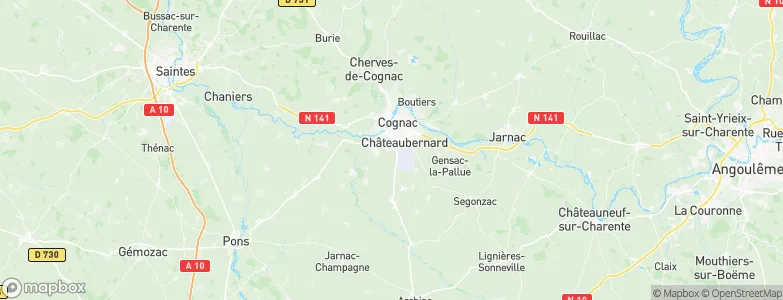 Châteaubernard, France Map