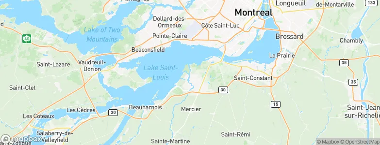 Châteauguay, Canada Map