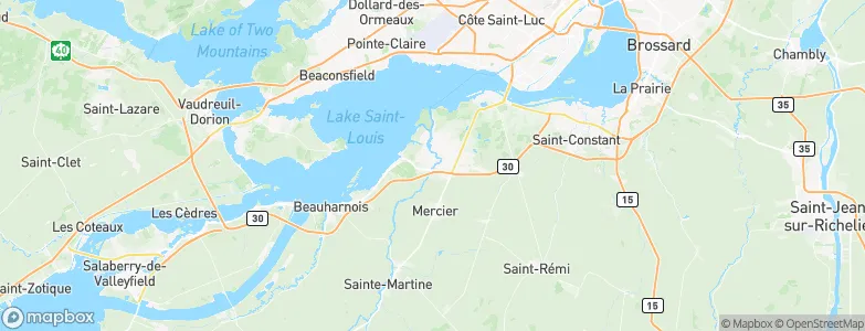 Châteauguay-Centre, Canada Map