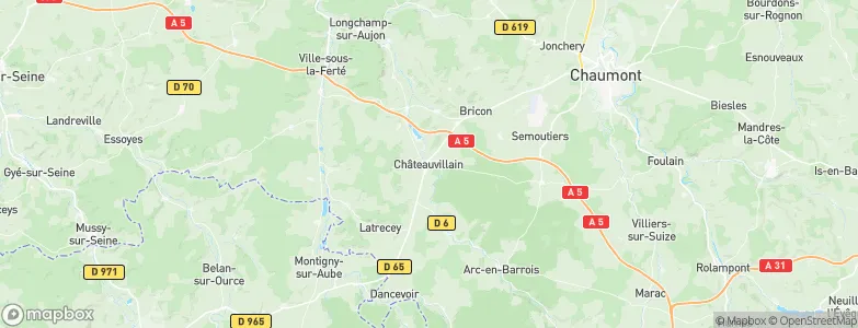 Châteauvillain, France Map