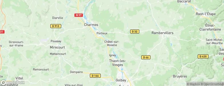 Châtel-sur-Moselle, France Map