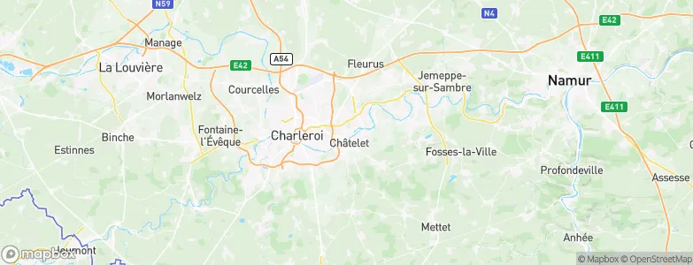 Châtelineau, Belgium Map